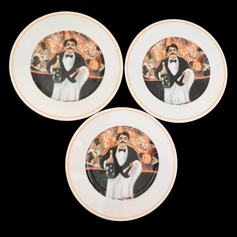 Set of 3 autographed the cabaret suite by eschenbach 8” plate  12 available
